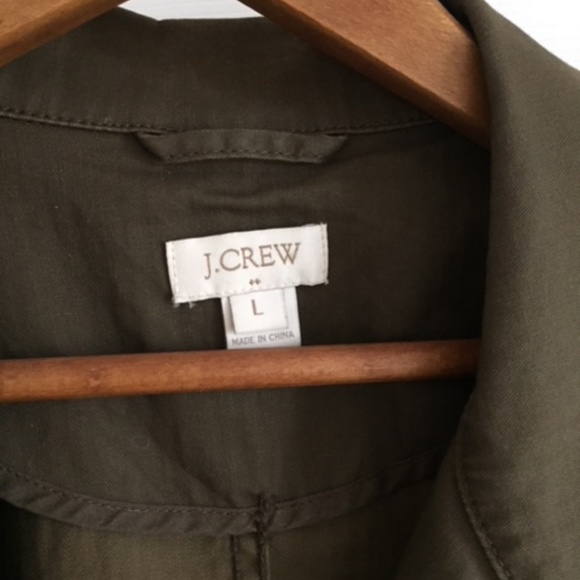 J. Crew Olive Green Anorak / Utility Jacket - Picture 5 of 7